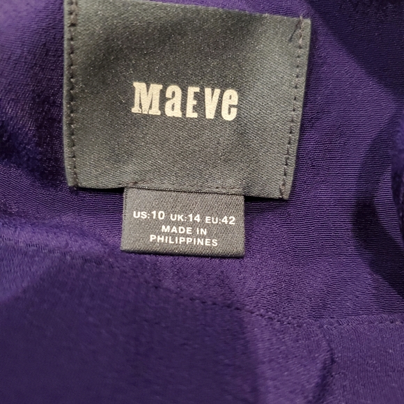 MAEVE Navy Blue Souxanne Wide Leg Jumpsuit Apron Overalls Anthropology - Picture 15 of 15